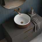 stainless steel round countertop basin