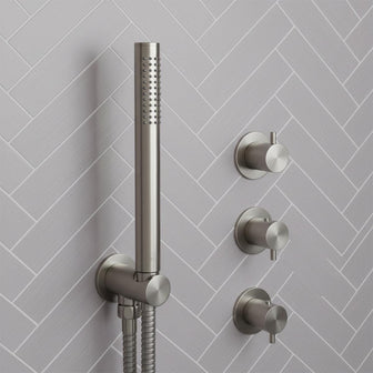 stainless steel shower handset with bracket  Main image