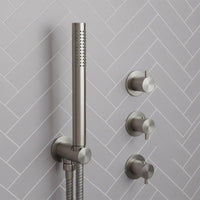 stainless steel shower handset with bracket 
