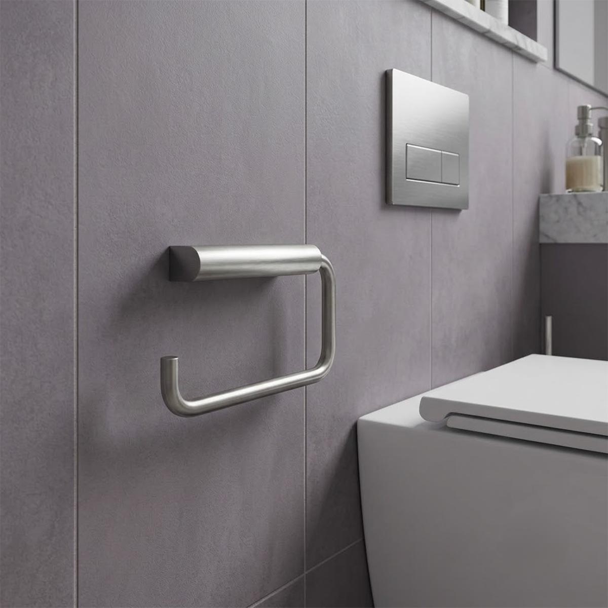 stainless steel toilet roll holder wall mounted