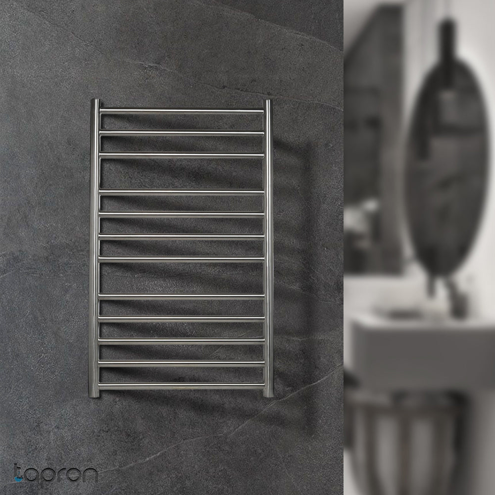 brushed stainless steel towel rail