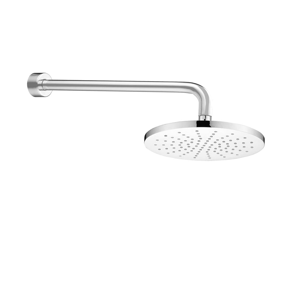 fixed wall mounted shower head and arm