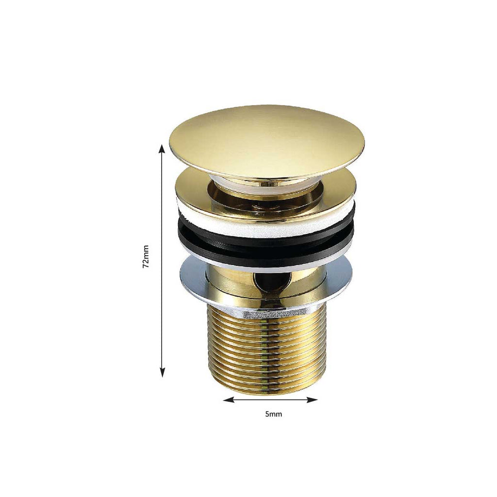 gold slotted basin waste