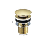 gold slotted basin waste