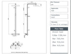 Thermostatic shower set - Technical drawing