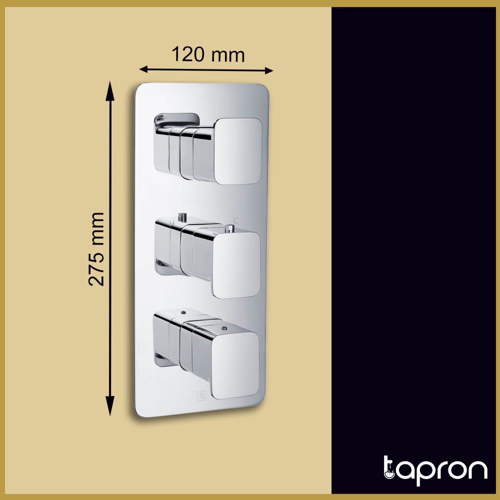2 outlets concealed shower valve chrome 