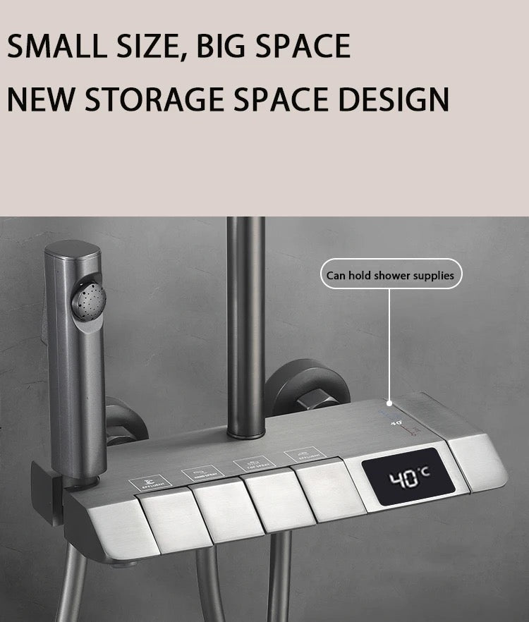 space saving shower set