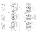 black concealed shower valves