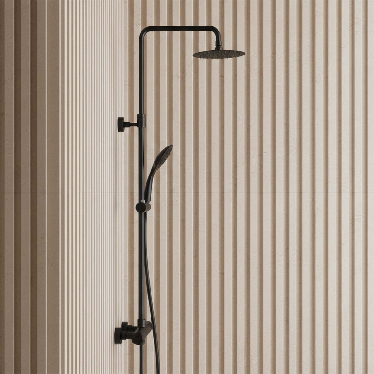 thermostatic bar shower valve & riser kit