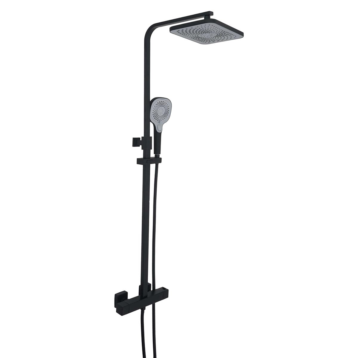 thermostatic bar valve with 2 outlets