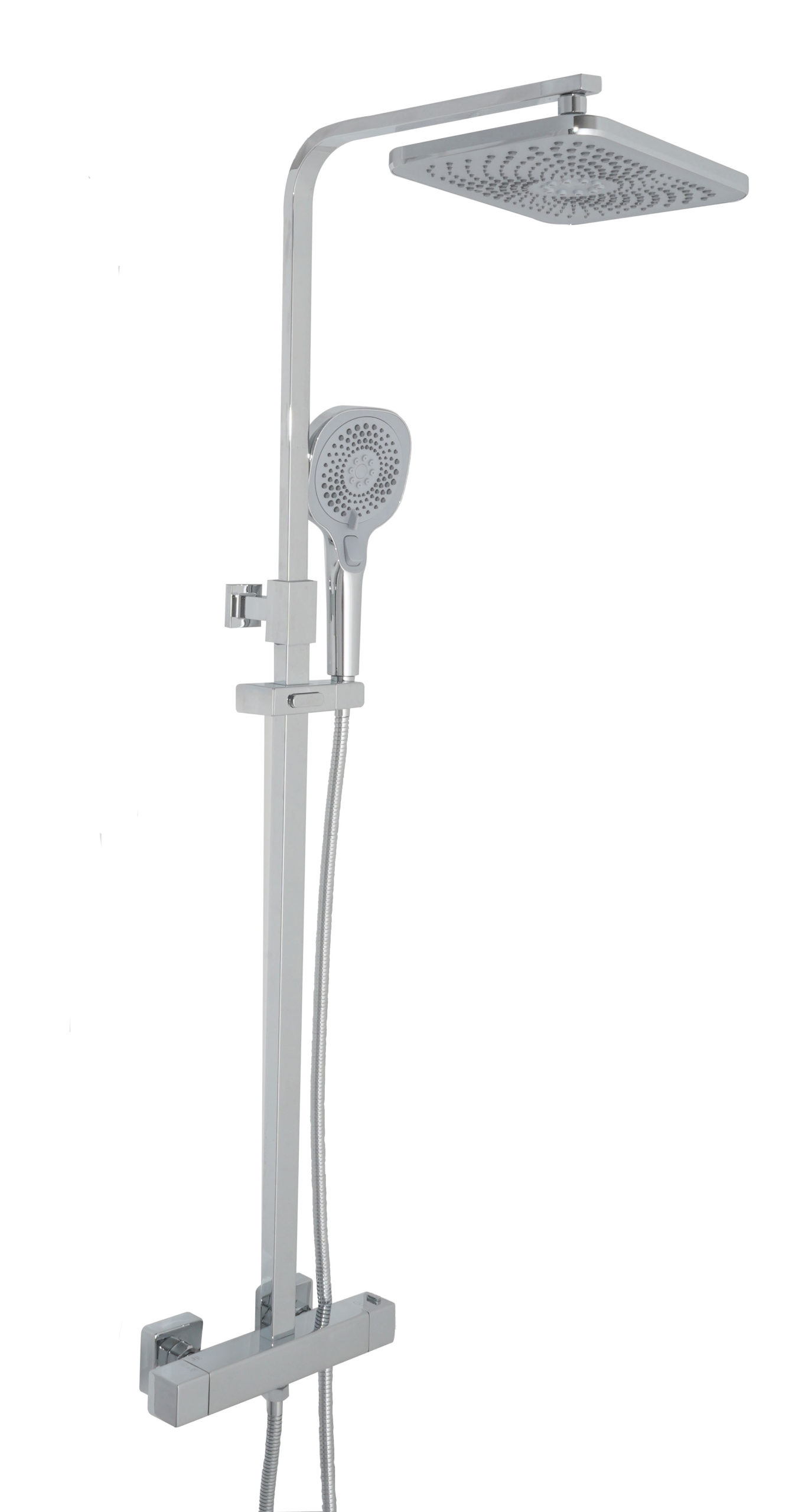 Exposed mixer shower chrome
