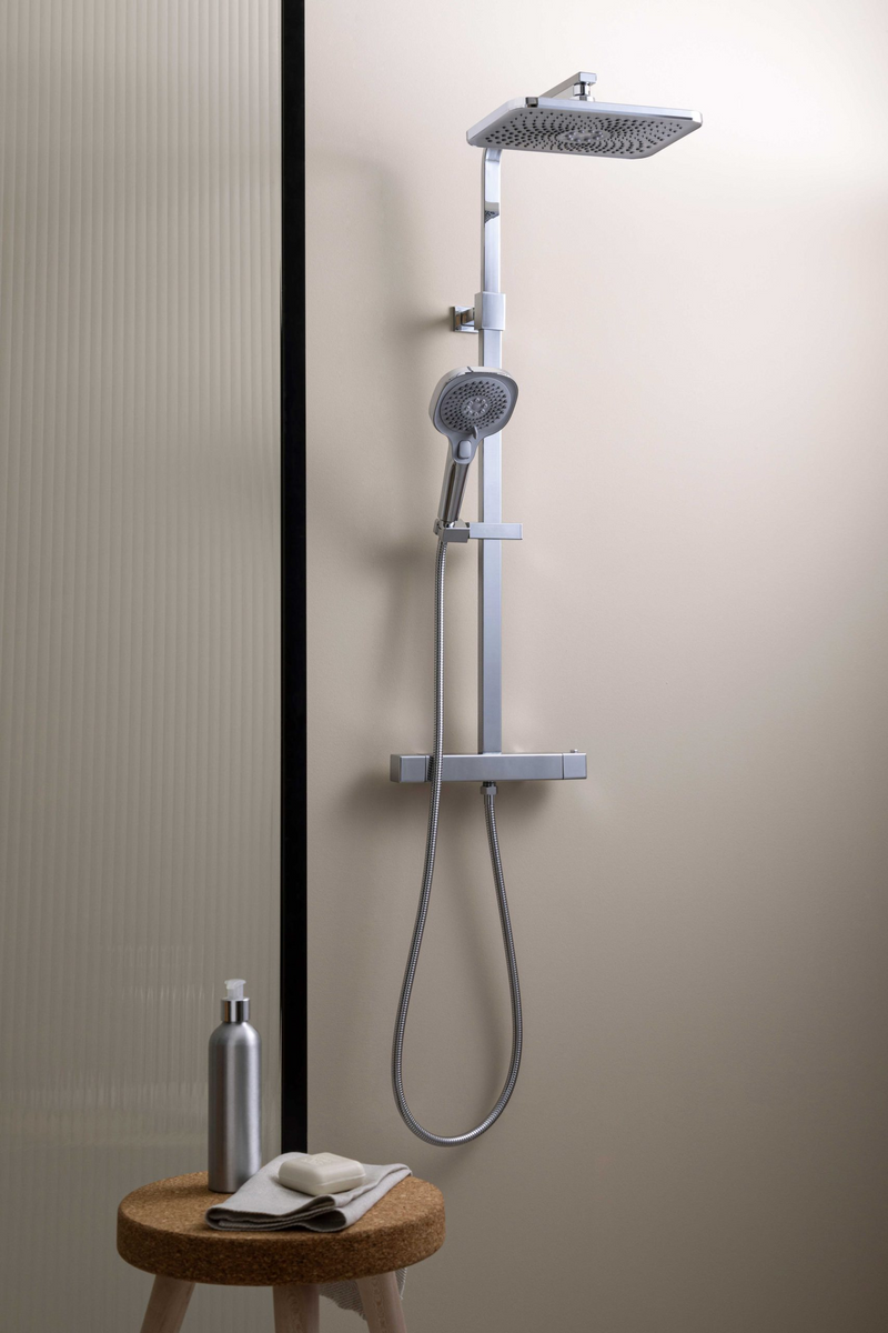 Thermostatic Bar Valve with 2 Outlets and Handheld Shower - Chrome