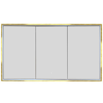 LUCA Three Door Bathroom Mirror Cabinet with Light, Demister, Shaver Socket - 1200x700mm Secondary image