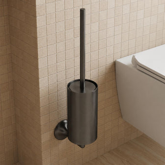 toilet brush holder set - black Main image