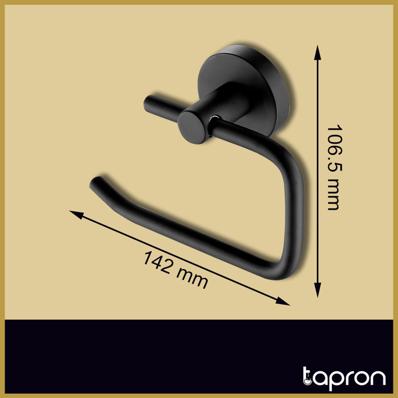 Black Toilet Roll Holder -Tapron