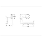 wall mounted toilet roll holder technical details