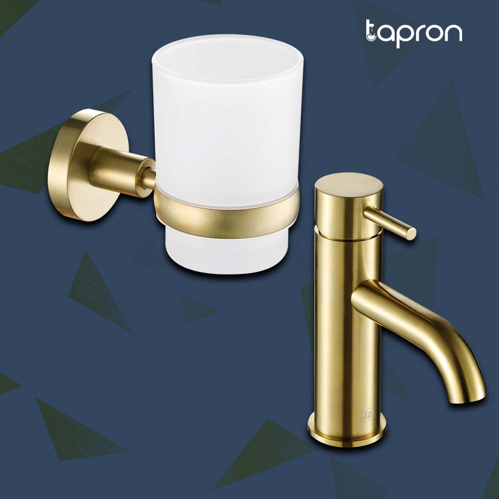 Tumbler Holder & Designer Basin Mixer Tap
