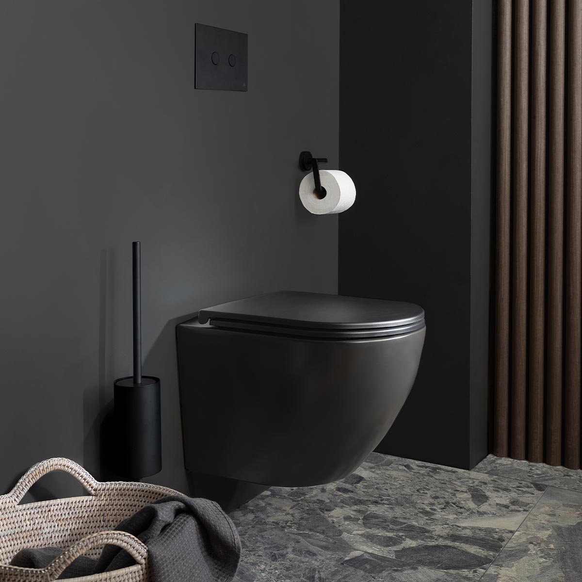 tornado flush toilet matt black Main image