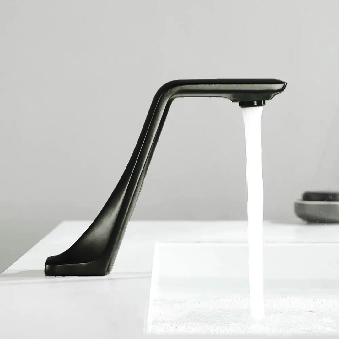 Plugless Tap Touchless Tap | Black Sensor Tap | Deck Mounted Infrared Tap