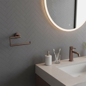 towel holder - brushed bronze Main image