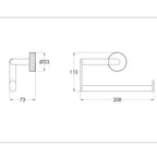 brass towel holder wall mounted - technical details