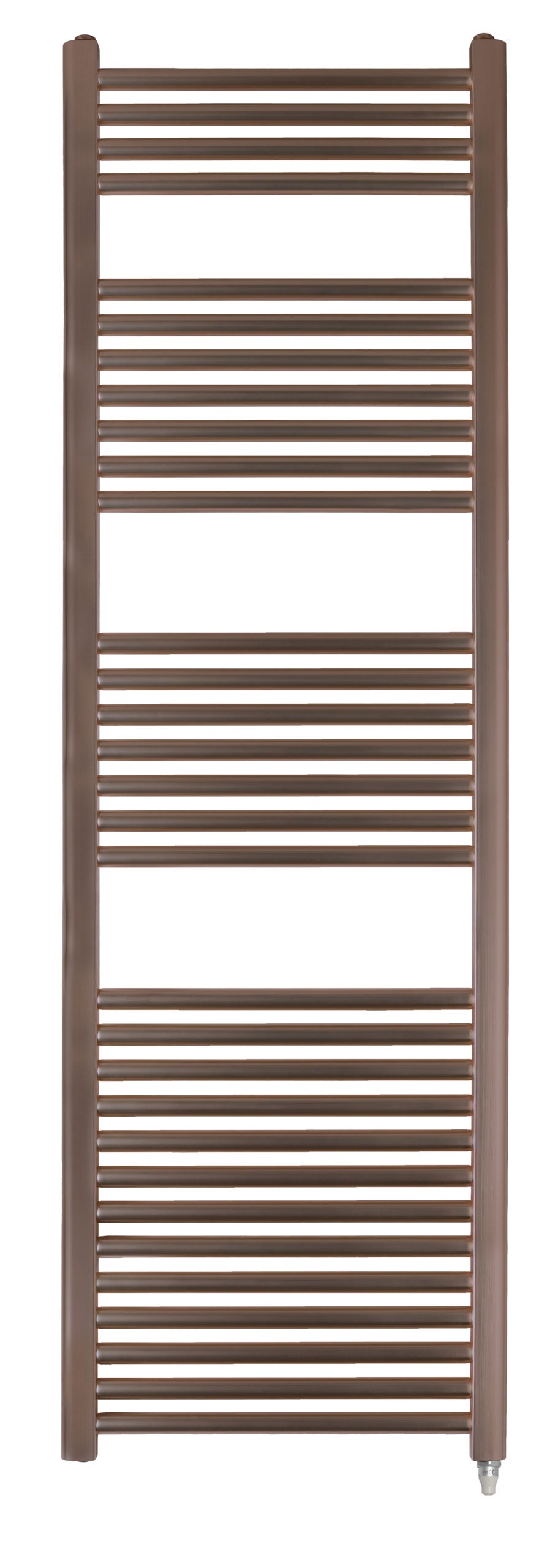 PrimeHeat Brushed Bronze Electric Heated Towel Rail - 1600mm x 500mm Secondary image