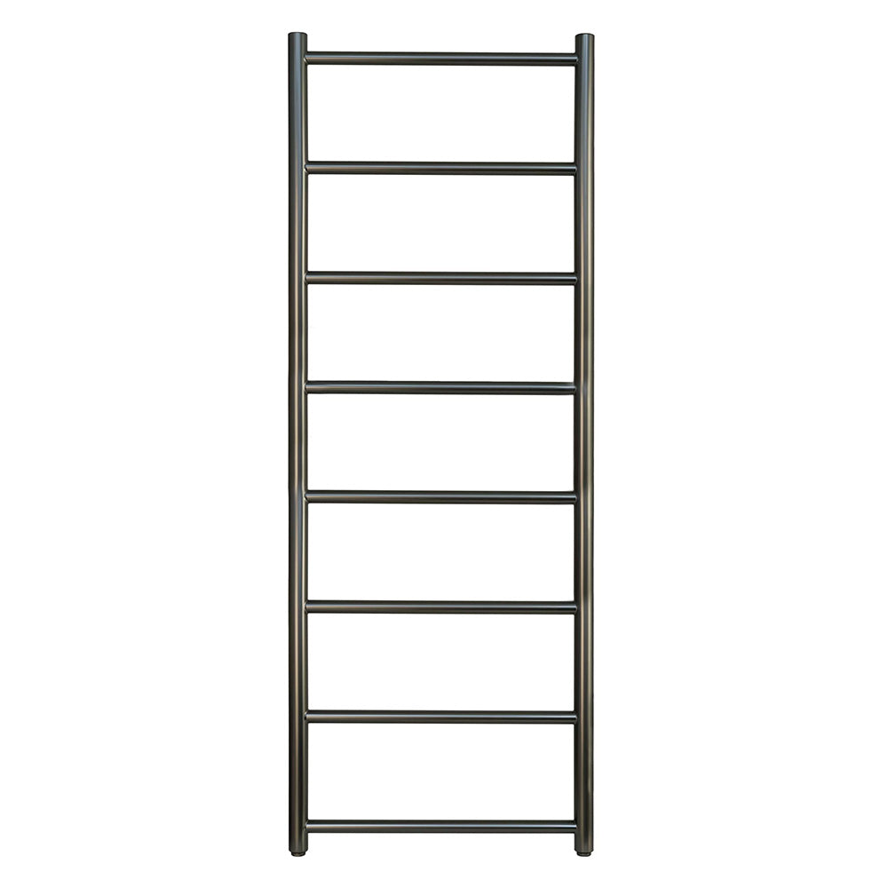 Black Heated Towel Radiator 1200 x 500mm  - Brushed Black Secondary image