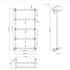 Victorian towel radiator for bathroom