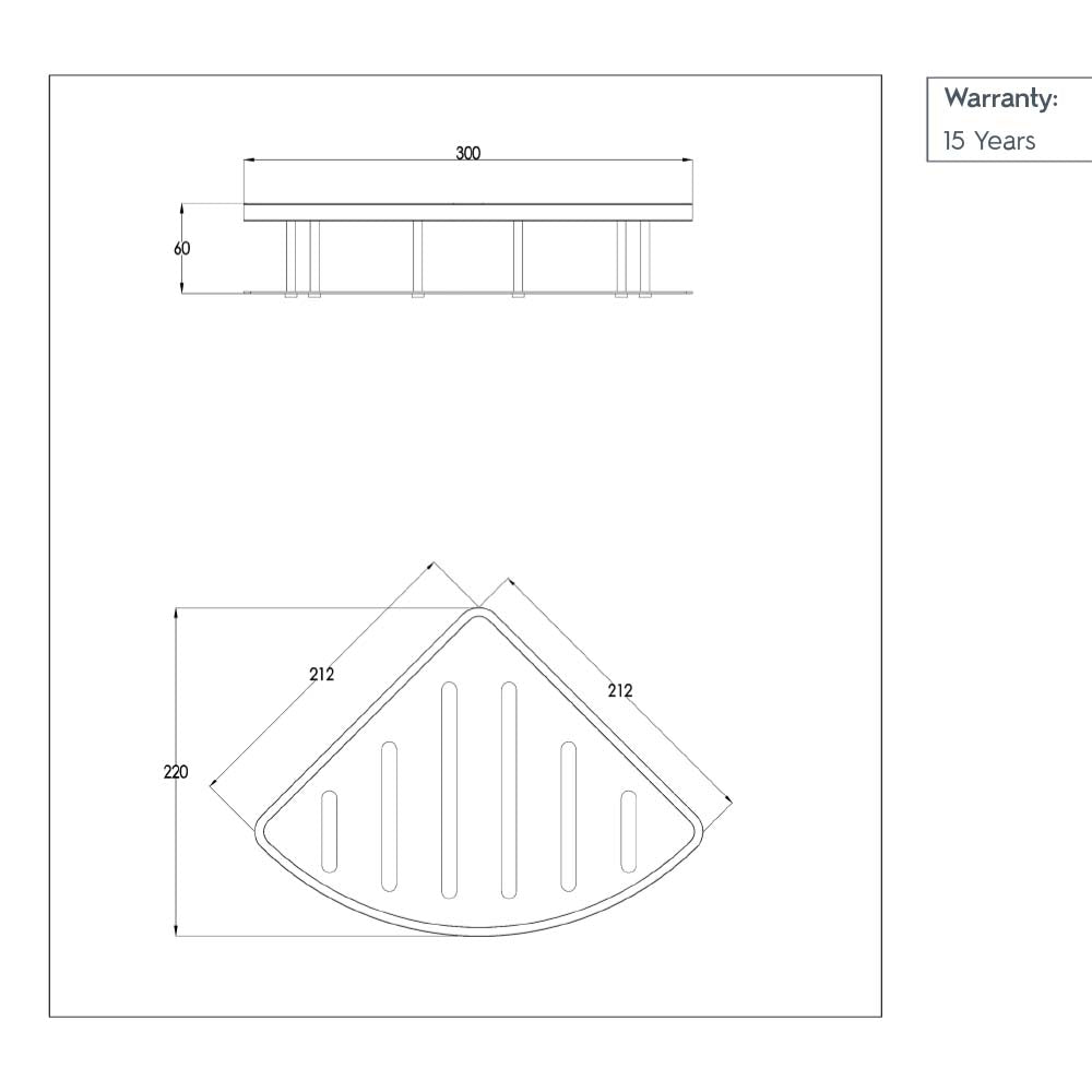 Large Wall Basket Shelf Secondary image