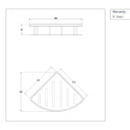 shower basket chrome