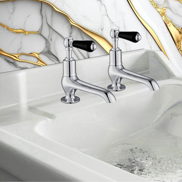 traditional basin pillar taps