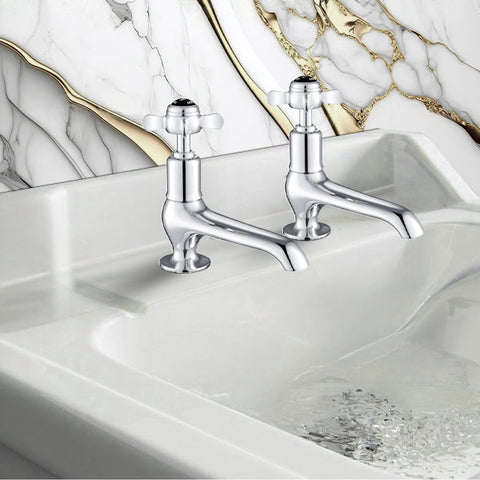 traditional basin pillar taps