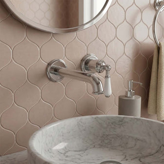 traditional 2 hole basin mixer with ceramic lever  Main image