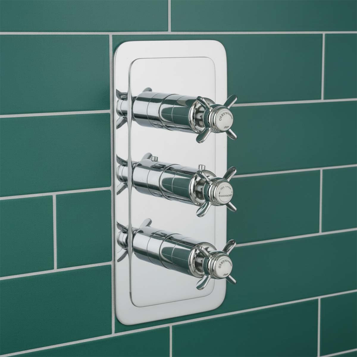 traditional 2 way concealed shower valve - chrome 