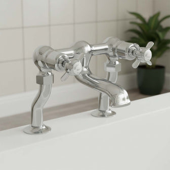 Traditional Deck Mounted Bath Filler Tap - Chrome Secondary image