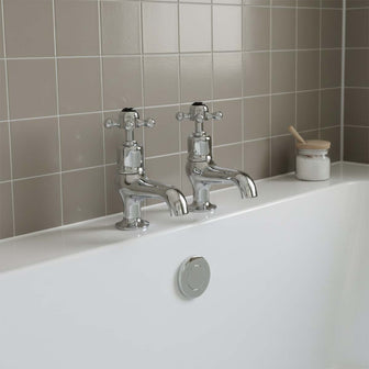 traditional bath pillar taps Main image