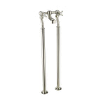 traditional bath tap freestanding - nickel 