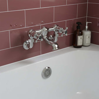 traditional bath tap wall mounted  Main image