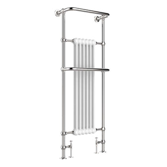 Traditional Heated Towel Rail with Two Overhanging Rails - Chrome 1500mm x 574mm Secondary image