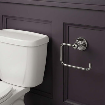 traditional chrome toilet roll holder Main image