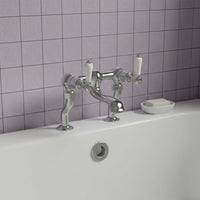 traditional deck mounted bath filler tap - chrome 