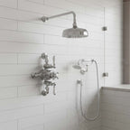 traditional dual exposed thermostatic shower valve