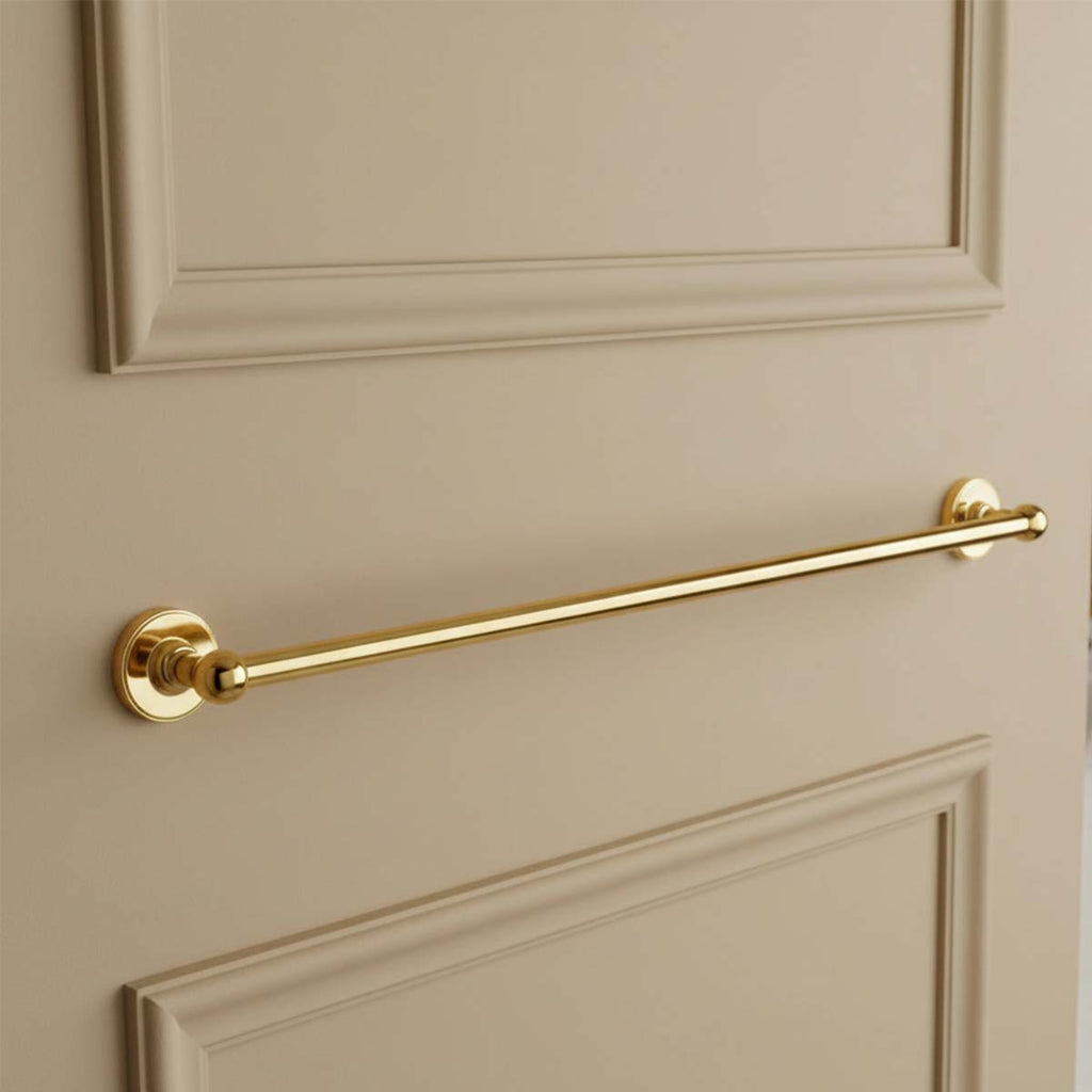 traditional gold towel holder bar