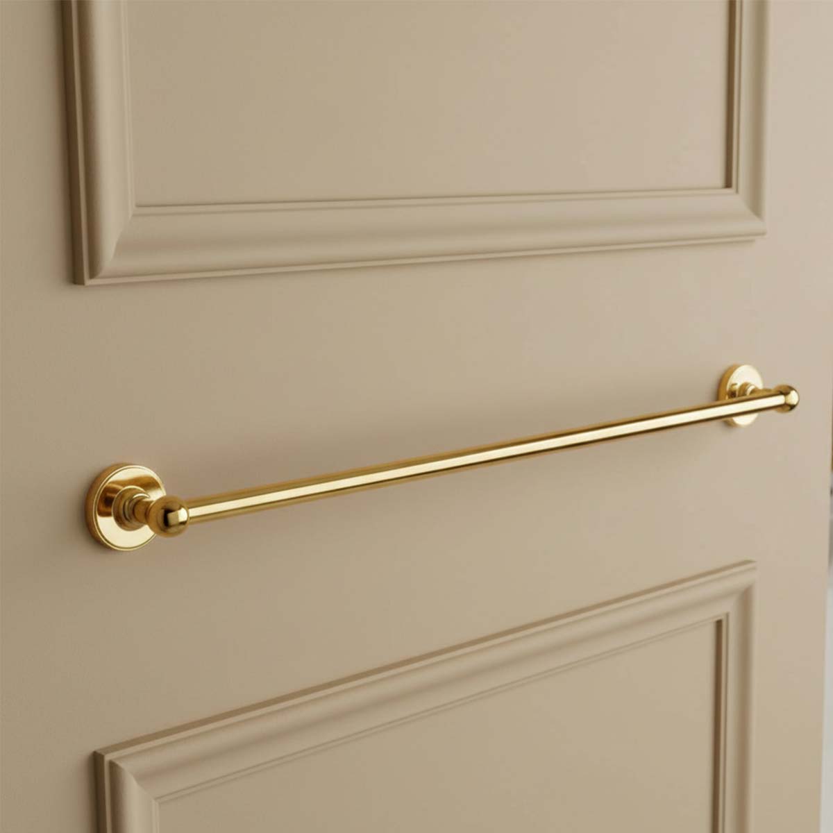 traditional gold towel holder bar