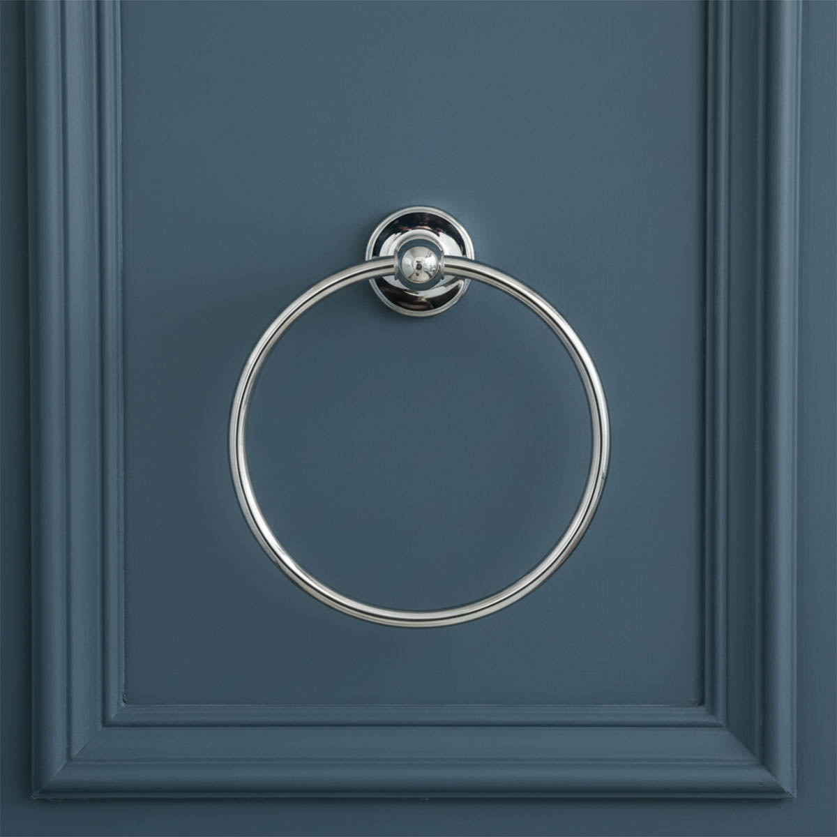 traditional hand towel ring chrome Main image