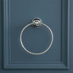 traditional hand towel ring chrome