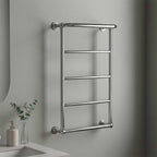 traditional heated towel rail chrome 
