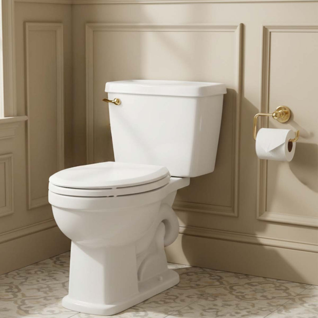 traditional loo roll holder - gold 