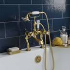 traditional brass shower mixer bath tap