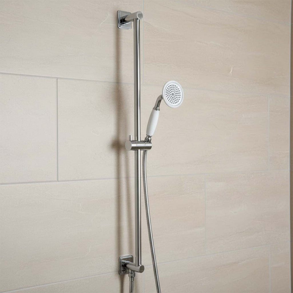 traditional shower slide rail kit chrome